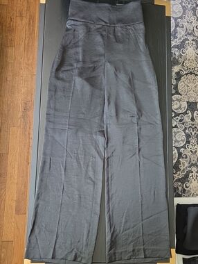 Express Black High-Rise Wide-Leg Trousers